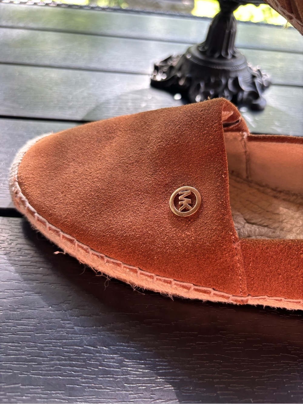 MICHAEL Michael Kors Chestnut Suede Espadrille Loafers - Picture 2 of 10